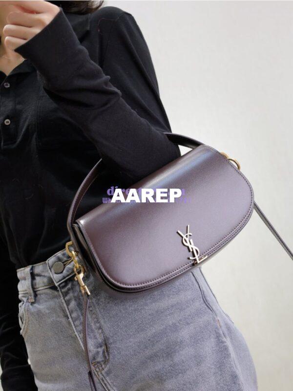 Replica YSL Saint Laurent Voltaire In Box 7876710 Raisin 21