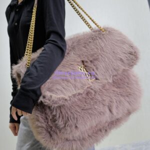 Replica YSL Saint Laurent Niki Oversized in Feathers and Satin Yam 801627