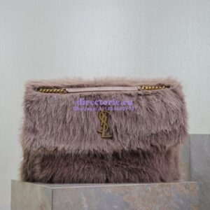 Replica YSL Saint Laurent Niki Oversized in Feathers and Satin Yam 801627 2