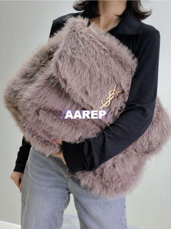Replica YSL Saint Laurent Niki Oversized in Feathers and Satin Yam 801627 5