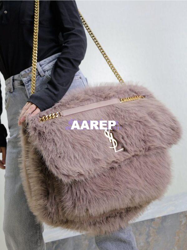 Replica YSL Saint Laurent Niki Oversized in Feathers and Satin Yam 801627 6