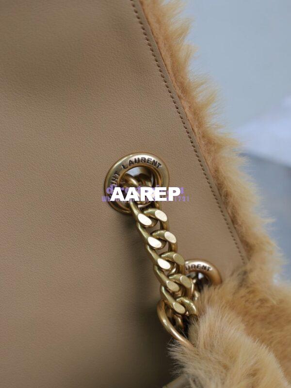 Replica YSL Saint Laurent Niki Oversized in Feathers and Satin Brown 801627 23
