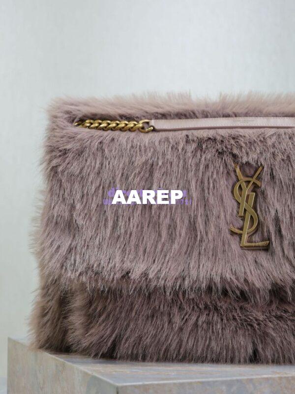 Replica YSL Saint Laurent Niki Oversized in Feathers and Satin Yam 801627 12