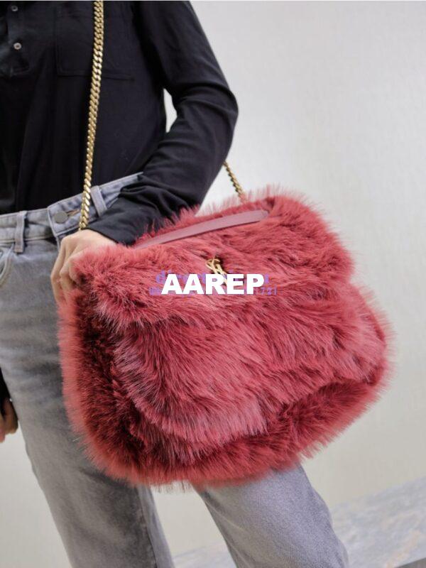 Replica YSL Saint Laurent Niki Large Feathers Purple 803892 4