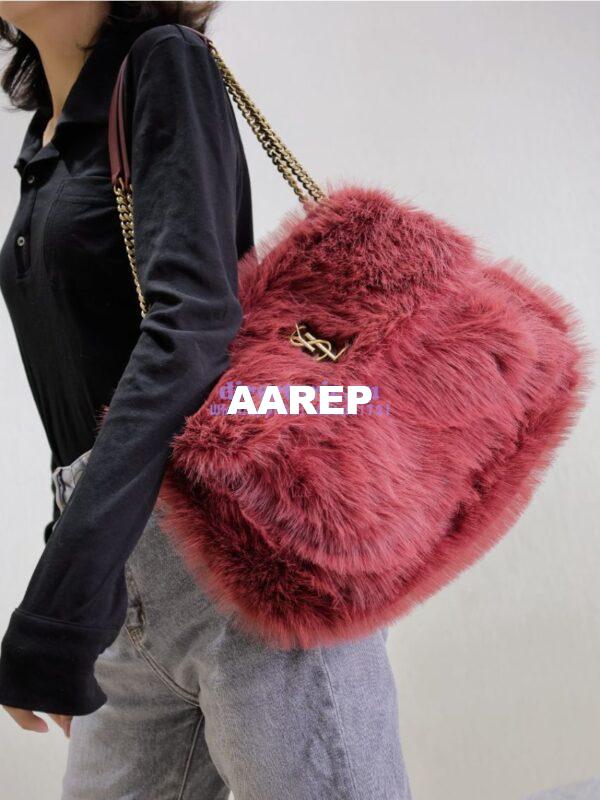 Replica YSL Saint Laurent Niki Large Feathers Purple 803892 6