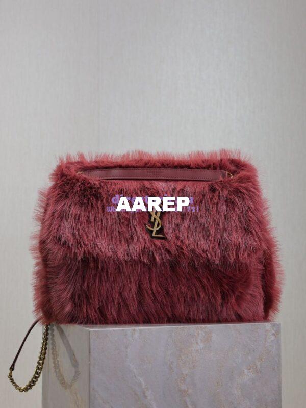 Replica YSL Saint Laurent Niki Large Feathers Purple 803892 7
