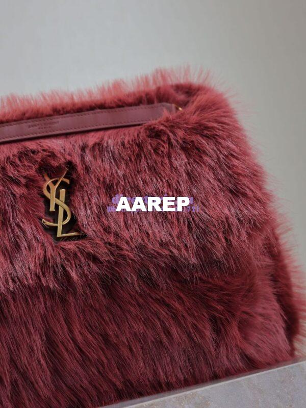 Replica YSL Saint Laurent Niki Large Feathers Purple 803892 9
