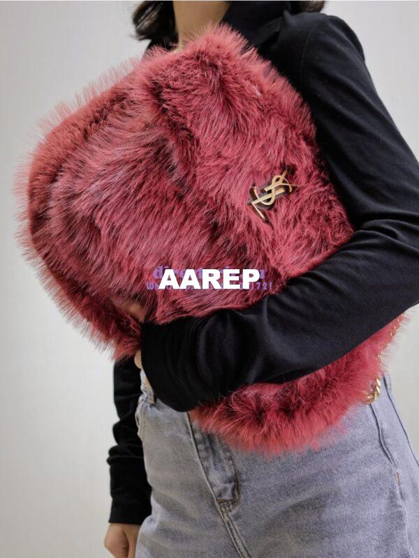 Replica YSL Saint Laurent Niki Large Feathers Purple 803892 13