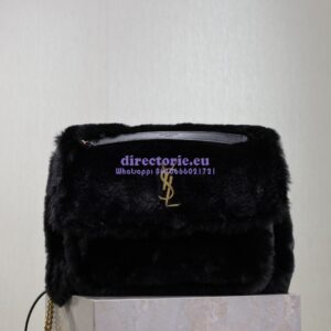 Replica YSL Saint Laurent Niki Large Feathers Black 803892
