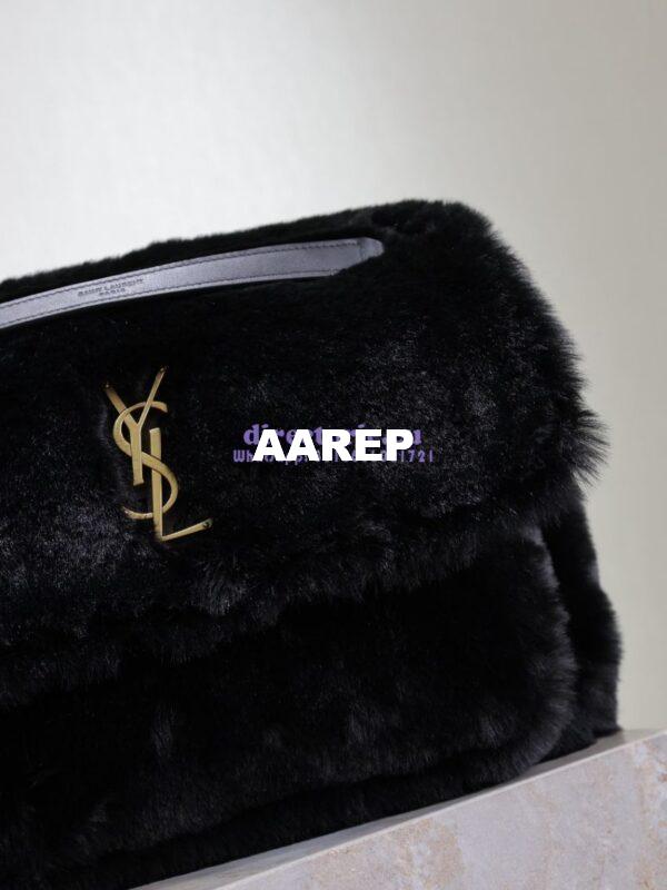 Replica YSL Saint Laurent Niki Large Feathers Black 803892 6
