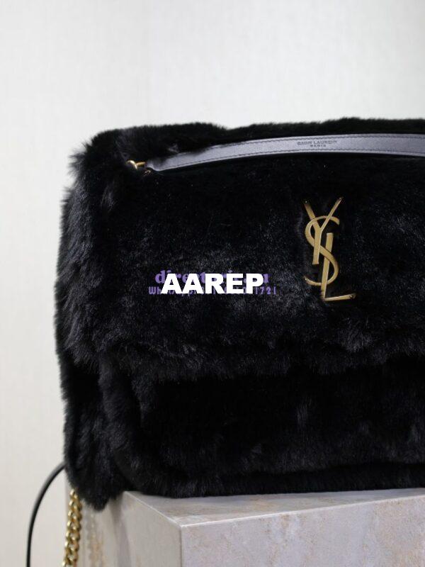 Replica YSL Saint Laurent Niki Large Feathers Black 803892 7