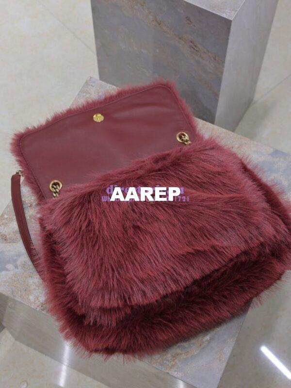 Replica YSL Saint Laurent Niki Large Feathers Purple 803892 17