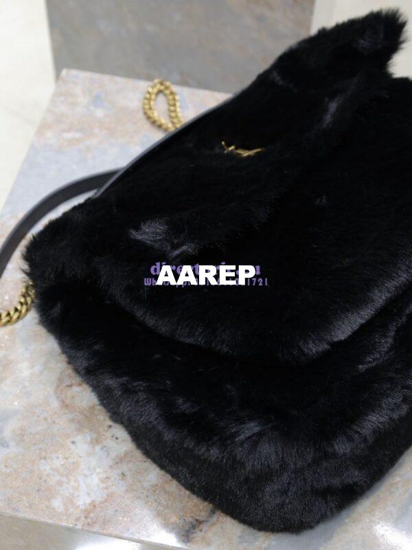 Replica YSL Saint Laurent Niki Large Feathers Black 803892 9
