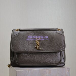 Replica Saint Laurent YSL Large Niki Bags in Grained Lambskin, Bronze-Toned Hardware 803777 Light Musk