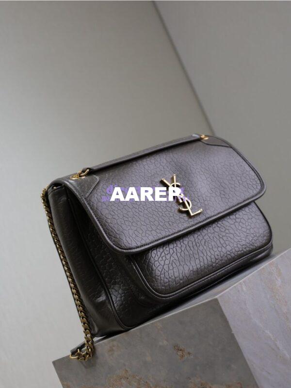Replica Saint Laurent YSL Large Niki Bags in Grained Lambskin, Bronze-Toned Hardware 803777 Light Musk 5