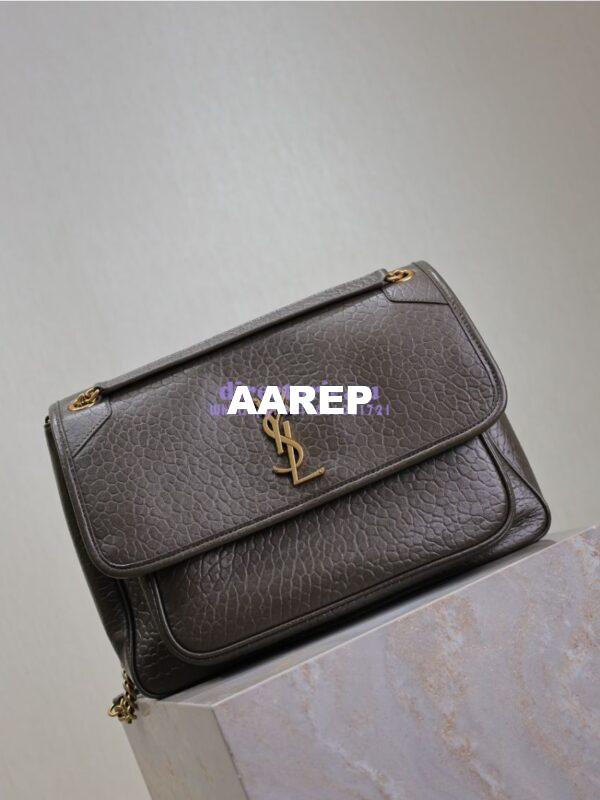 Replica Saint Laurent YSL Large Niki Bags in Grained Lambskin, Bronze-Toned Hardware 803777 Light Musk 6