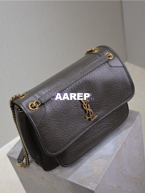 Replica Saint Laurent YSL Large Niki Bags in Grained Lambskin, Bronze-Toned Hardware 803777 Light Musk 7