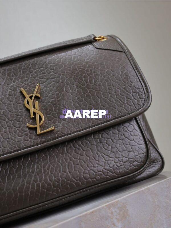 Replica Saint Laurent YSL Large Niki Bags in Grained Lambskin, Bronze-Toned Hardware 803777 Light Musk 8