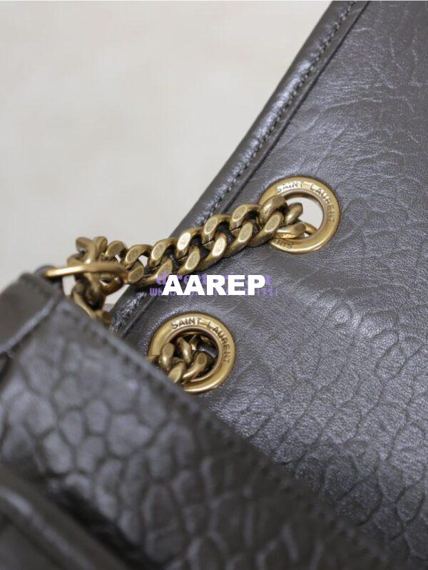 Replica Saint Laurent YSL Large Niki Bags in Grained Lambskin, Bronze-Toned Hardware 803777 Light Musk 16