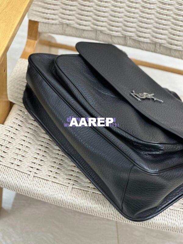 Replica Saint Laurent YSL Oversized Niki Bags in Grained Lambskin, Bronze-Toned Hardware 755857 Black 12
