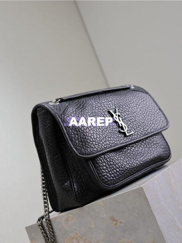 Replica Saint Laurent YSL Large Niki Bags in Grained Lambskin, Bronze-Toned Hardware 803777 Black 6