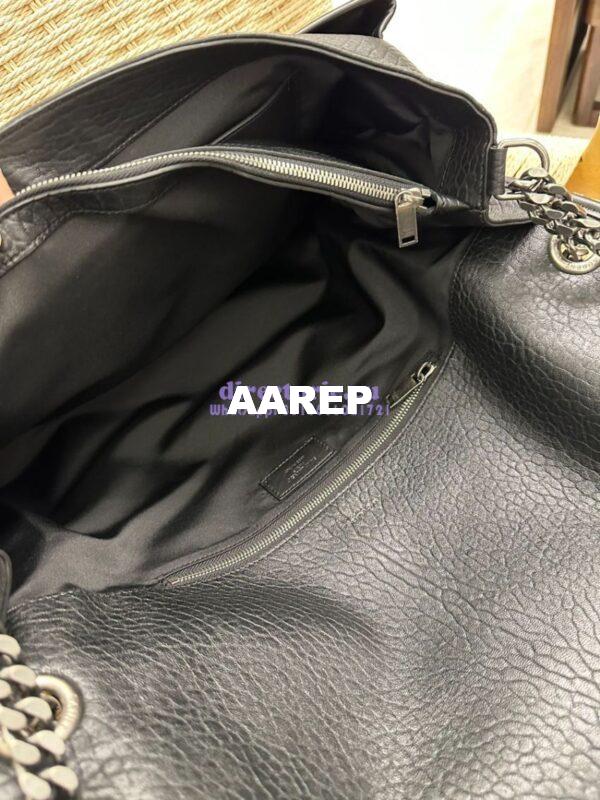 Replica Saint Laurent YSL Oversized Niki Bags in Grained Lambskin, Bronze-Toned Hardware 755857 Black 19