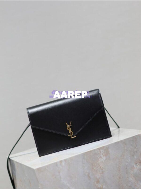 Replica YSL Saint Laurent Mini Envelope In Box 785281 Black 2