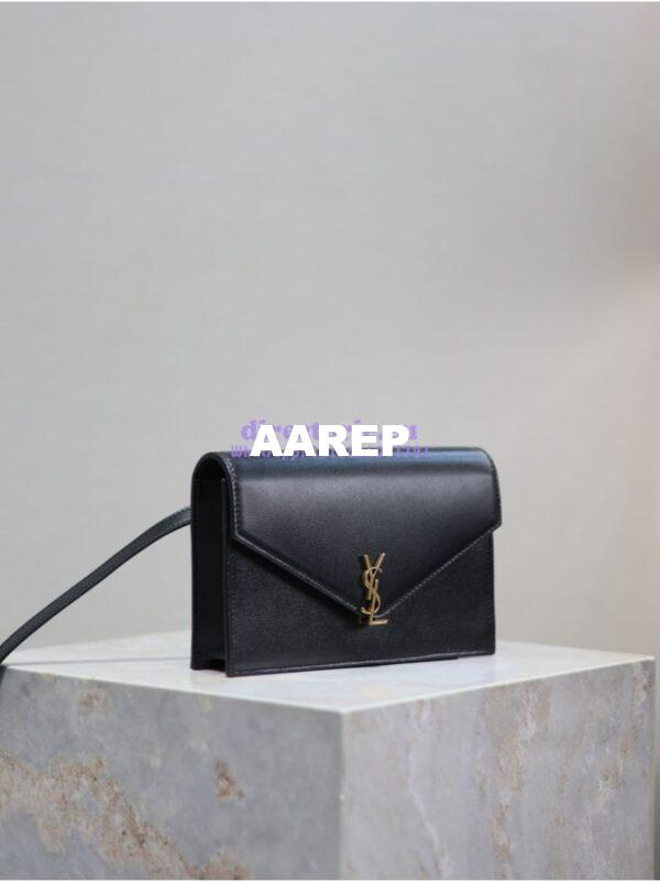 Replica YSL Saint Laurent Mini Envelope In Box 785281 Black 3