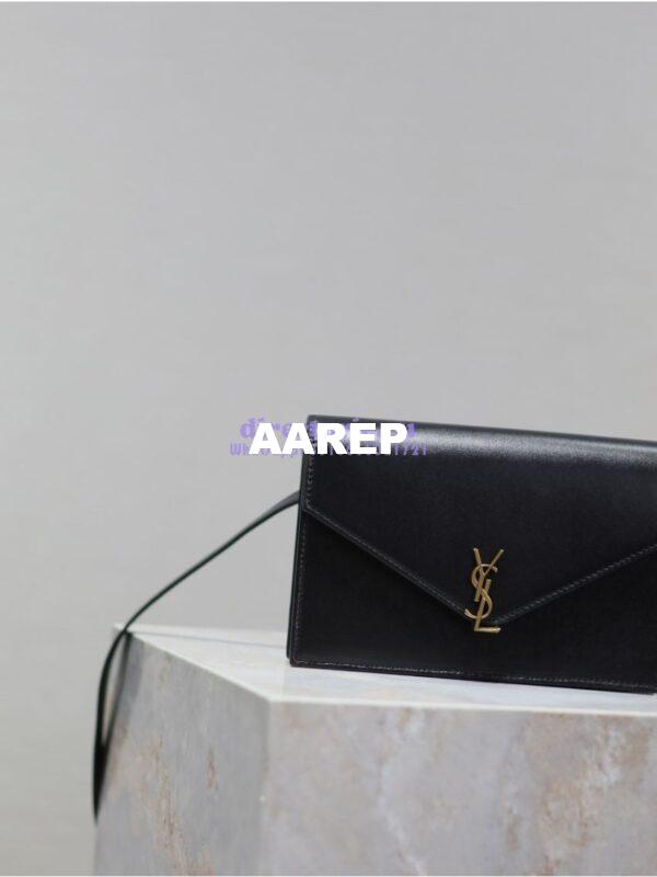 Replica YSL Saint Laurent Mini Envelope In Box 785281 Black 5