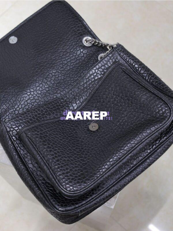 Replica Saint Laurent YSL Large Niki Bags in Grained Lambskin, Bronze-Toned Hardware 803777 Black 17