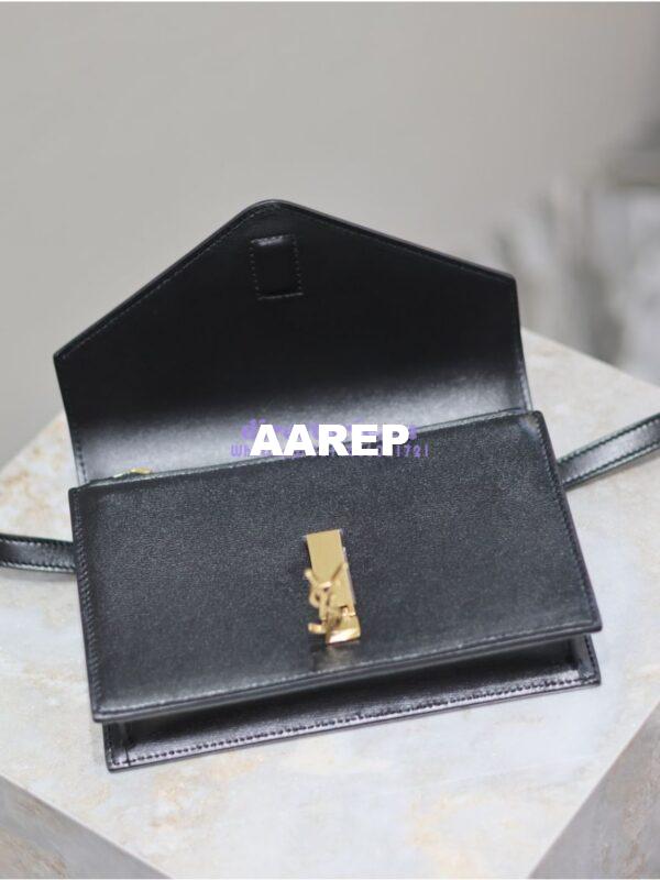 Replica YSL Saint Laurent Mini Envelope In Box 785281 Black 8