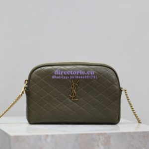 Replica YSL Saint Laurent Gaby Chain Pouch In Quilted Lambskin 7336671 Light Musk