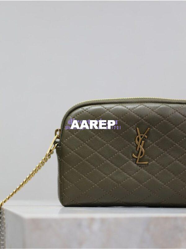 Replica YSL Saint Laurent Gaby Chain Pouch In Quilted Lambskin 7336671 Light Musk 2