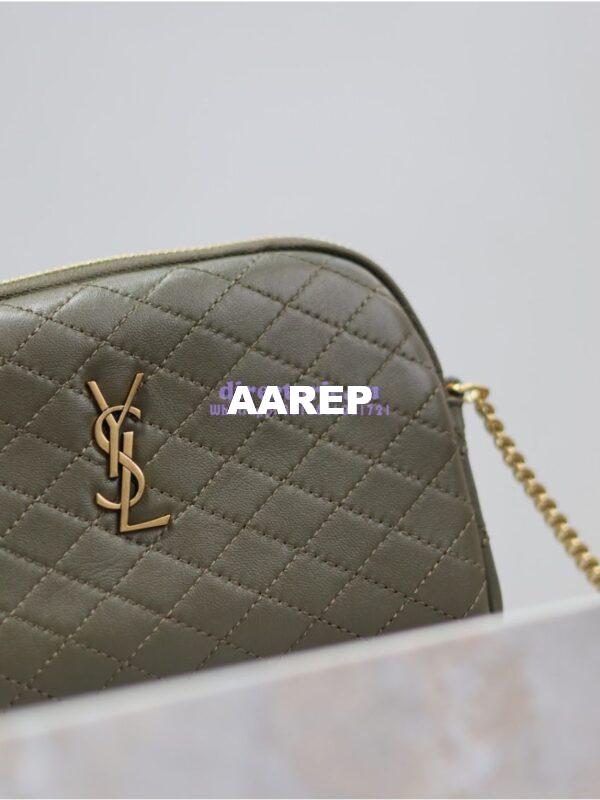 Replica YSL Saint Laurent Gaby Chain Pouch In Quilted Lambskin 7336671 Light Musk 3