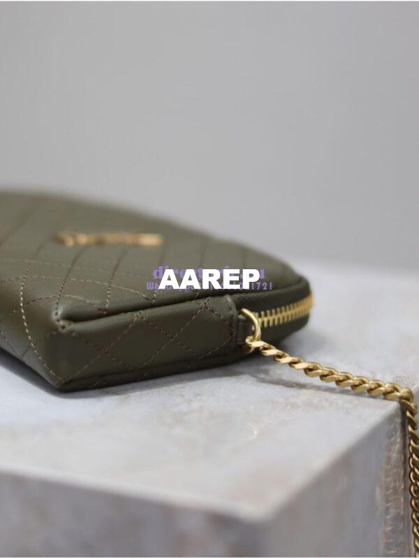 Replica YSL Saint Laurent Gaby Chain Pouch In Quilted Lambskin 7336671 Light Musk 5