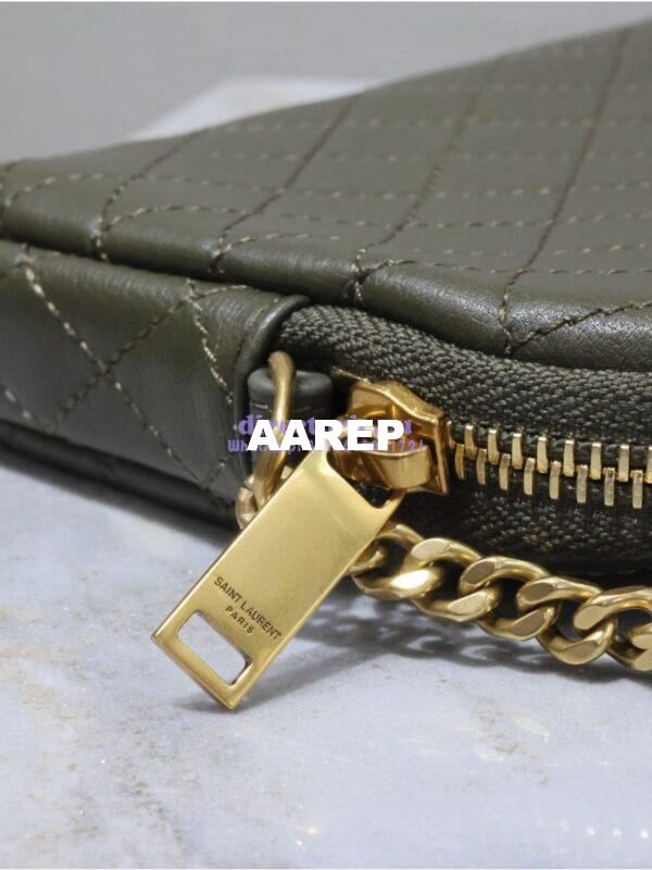 Replica YSL Saint Laurent Gaby Chain Pouch In Quilted Lambskin 7336671 Light Musk 8
