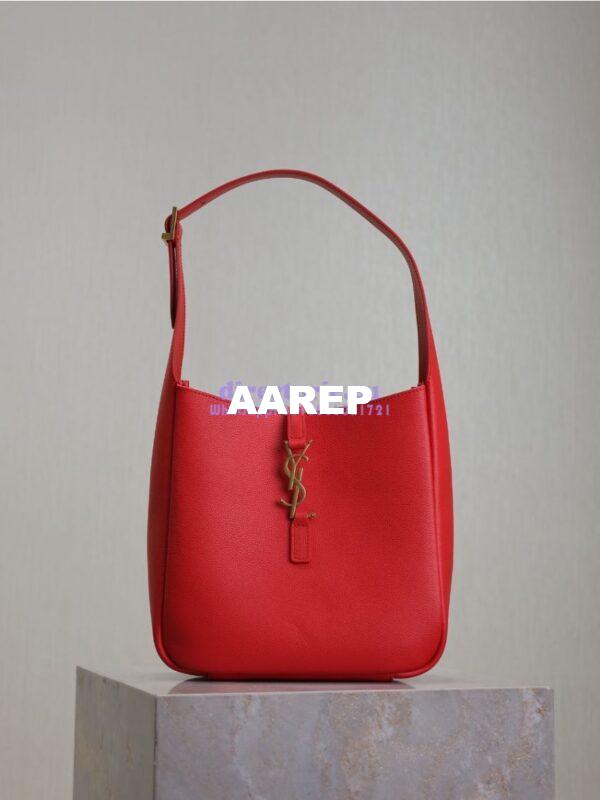Replica YSL Saint Laurent Le 5 À 7 Supple Small In Grained Leather 713938 Red