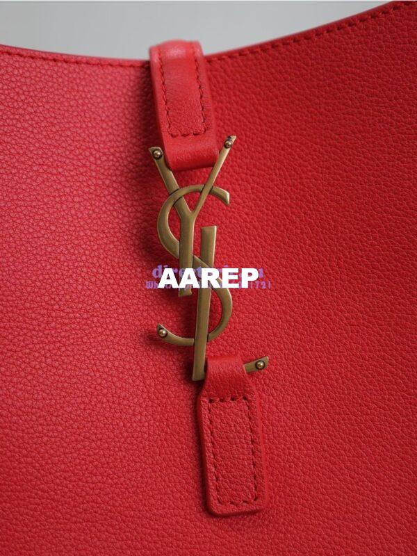Replica YSL Saint Laurent Le 5 À 7 Supple Small In Grained Leather 713938 Red 5