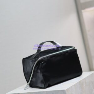 Replica YSL Saint Laurent Gaby Vanity Case in Nylon 753171 Black 2