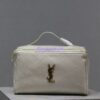 Replica Saint Laurent YSL Calypso In Lambskin 734153 Rough Merlot 2