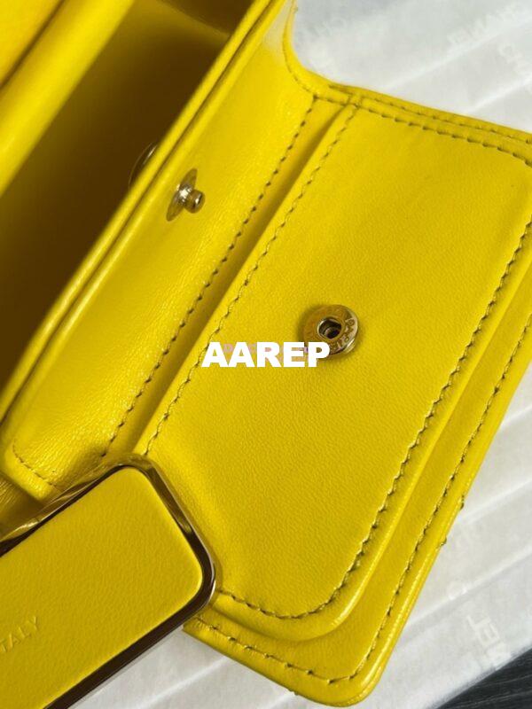 Replica Chanel 24P Lambskin Clutch With Chain AP4006 Yellow Limited Edition 10