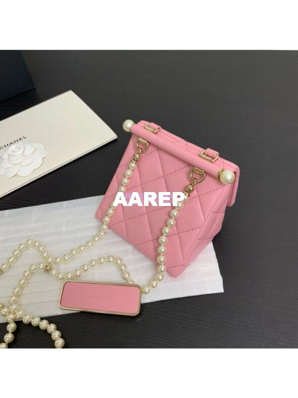 Replica Chanel 24P Lambskin Clutch With Chain AP4006 Pink Limited Edition 6