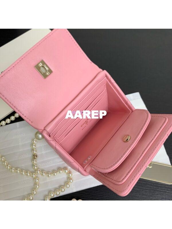 Replica Chanel 24P Lambskin Clutch With Chain AP4006 Pink Limited Edition 10