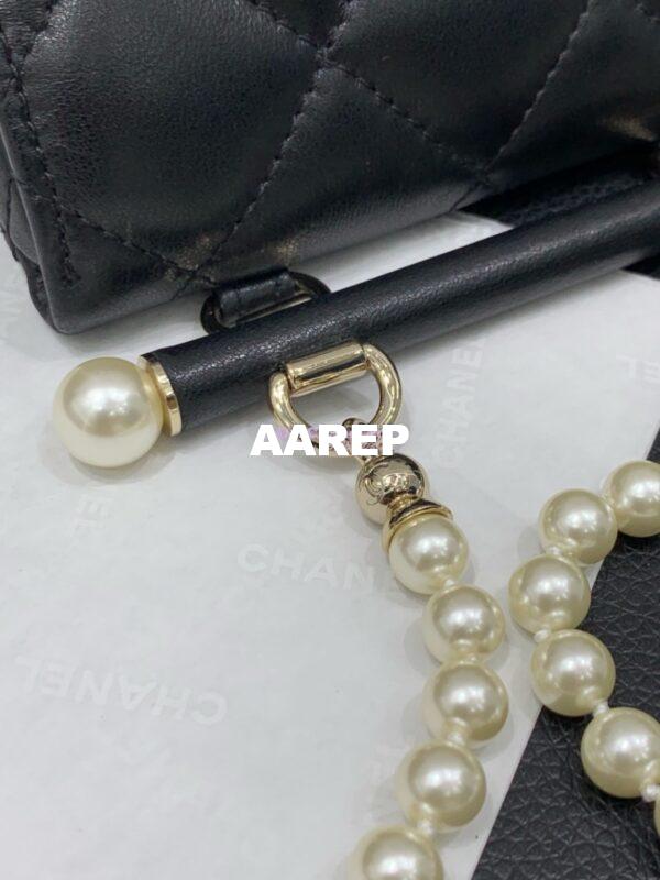Replica Chanel 24P Lambskin Clutch With Chain AP4006 Black Limited Edition 9