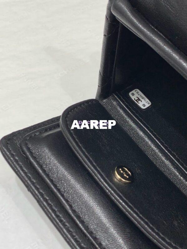 Replica Chanel 24P Lambskin Clutch With Chain AP4006 Black Limited Edition 10