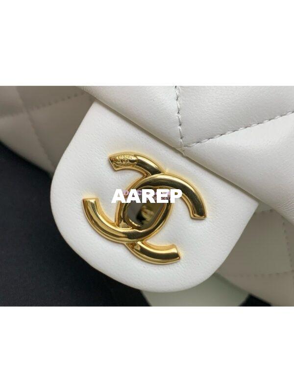 Replica Chanel Mini Flap Bag With Top Handle AS4847 White 5