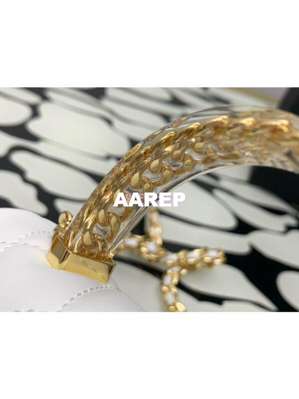 Replica Chanel Mini Flap Bag With Top Handle AS4847 White 6