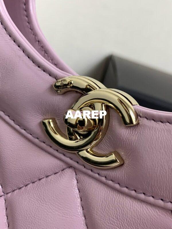 Replica Chanel Medium 31 Shopping Bag in Shiny Lambskin AS4853 Lilac 4