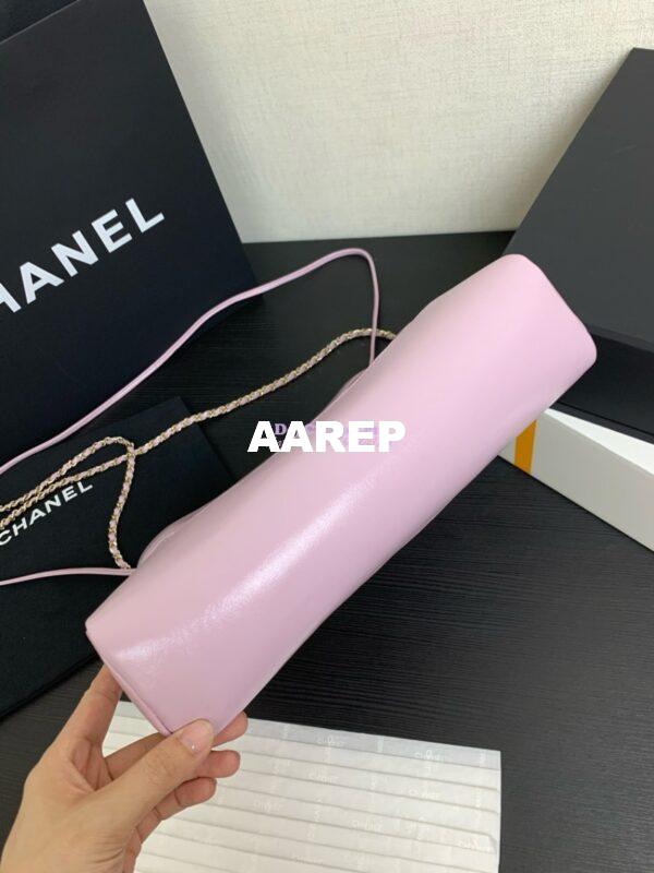 Replica Chanel Medium 31 Shopping Bag in Shiny Lambskin AS4853 Lilac 9