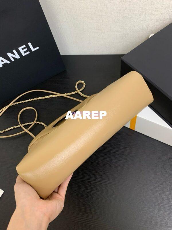 Replica Chanel Medium 31 Shopping Bag in Shiny Lambskin AS4853 Beige 11
